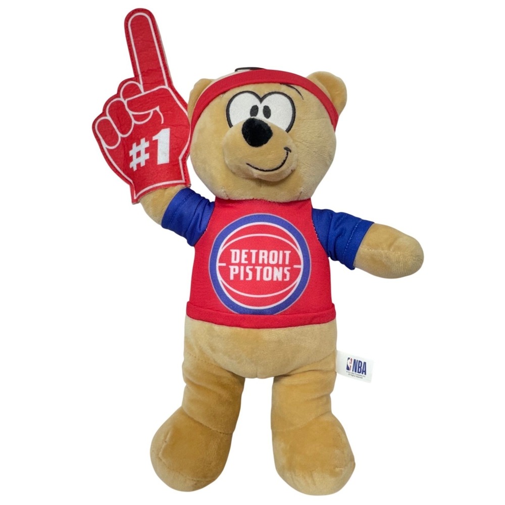 NBA‎ Detroit Pistons Plush Bear Foam Finger Fan Gear